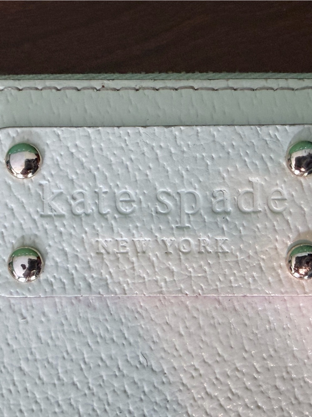 Kate Spade New York Cream Leather Zip Around Continental Wallet
